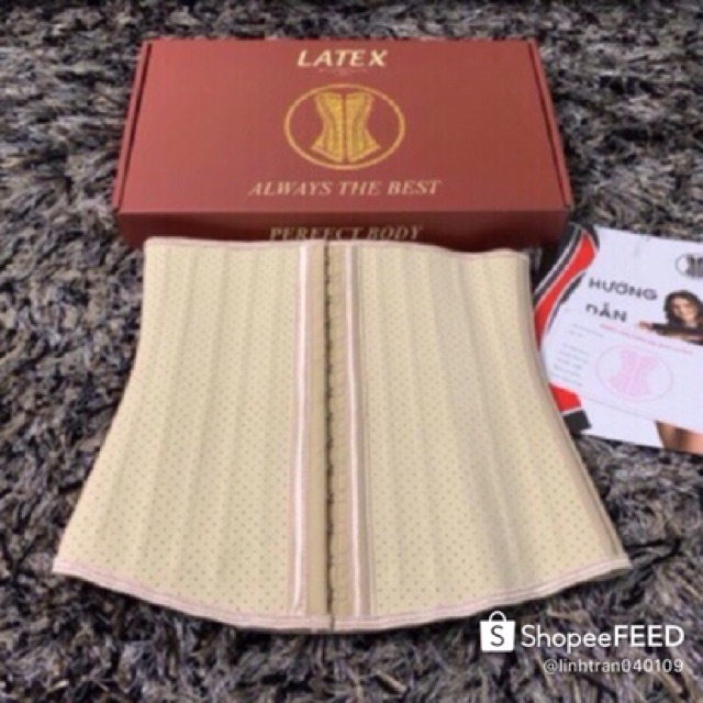 Đai latex 25 xương dài 29 cm thông hơi )