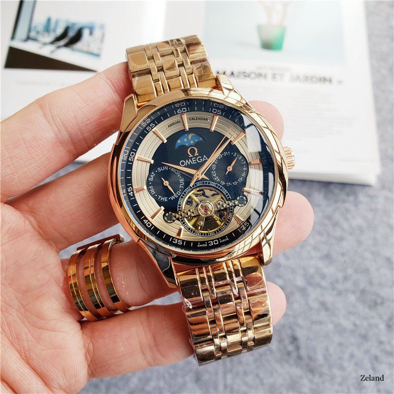Đồng Hồ Nam OMEGA Si 14 Máy cơ automatic Vàng