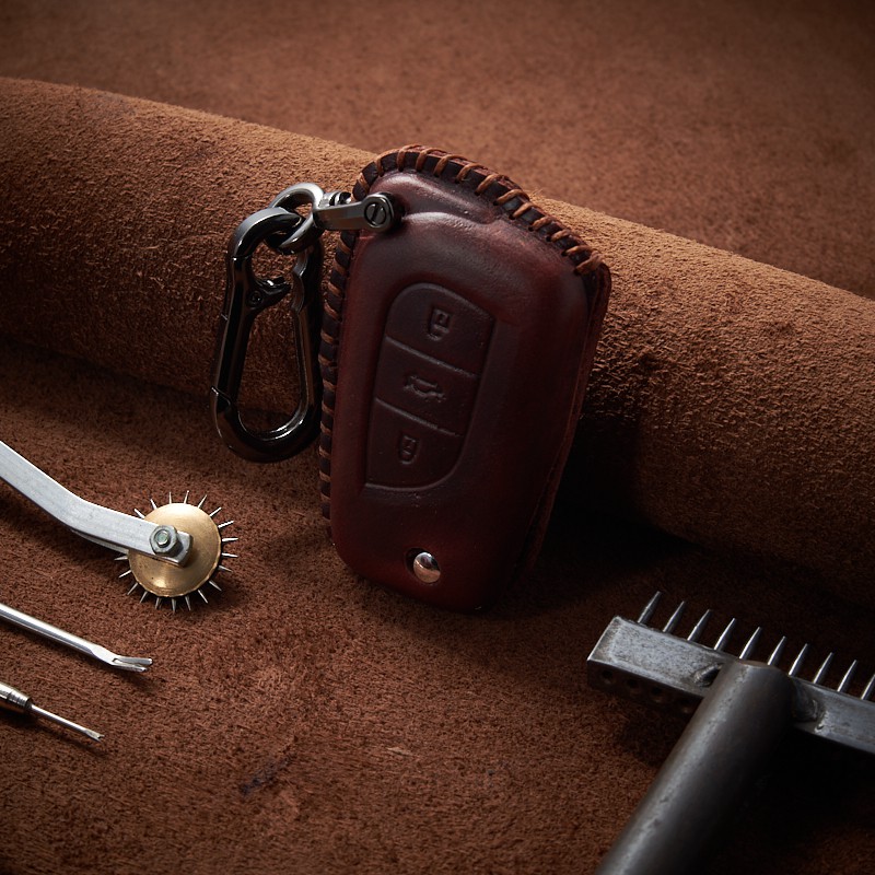 Bao Da Chìa Khóa Ô Tô Handmade Toyota Colora Altis 2015 / Innova 2019 Da Bò opkey