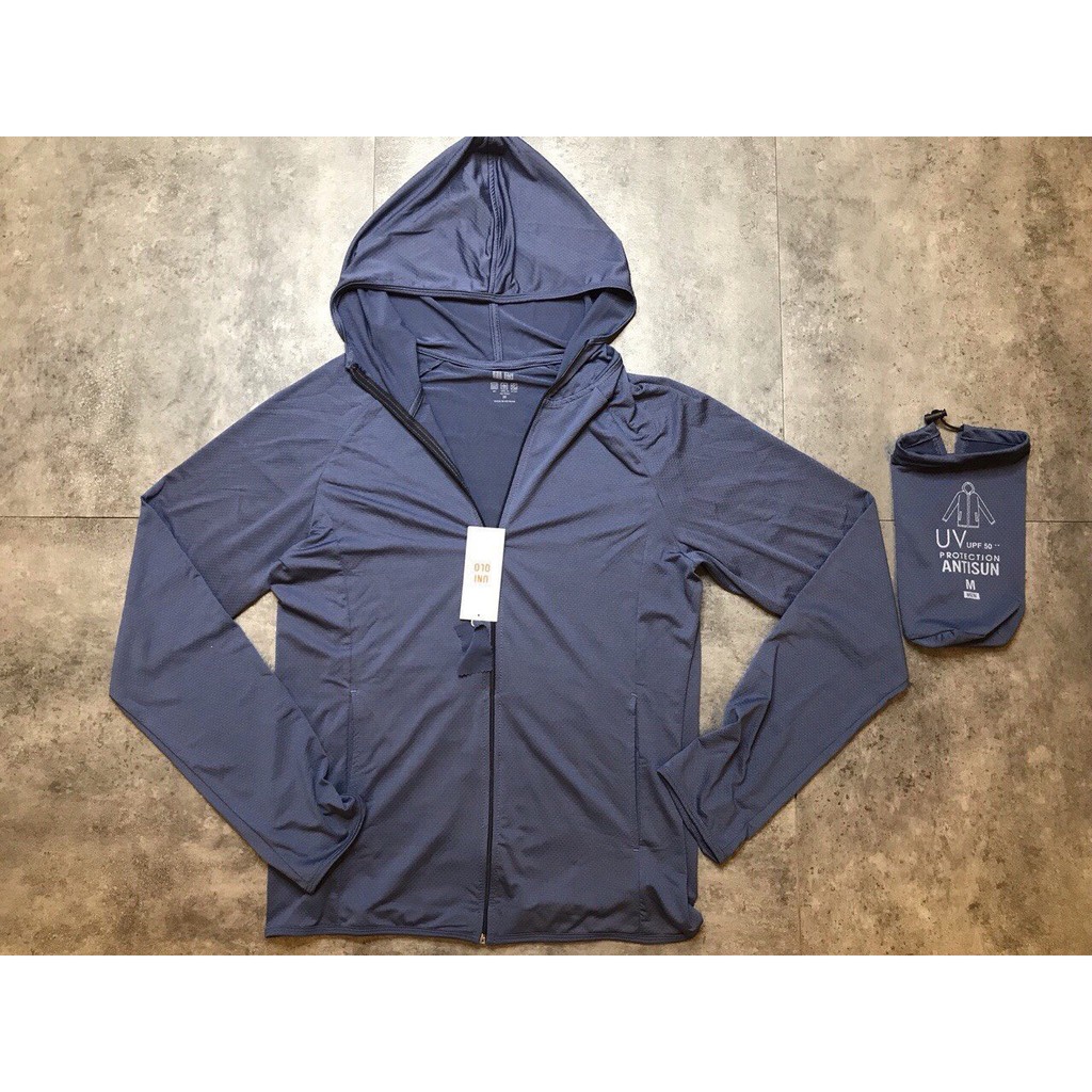 Áo chống nắng nam chất mát màu xanh than