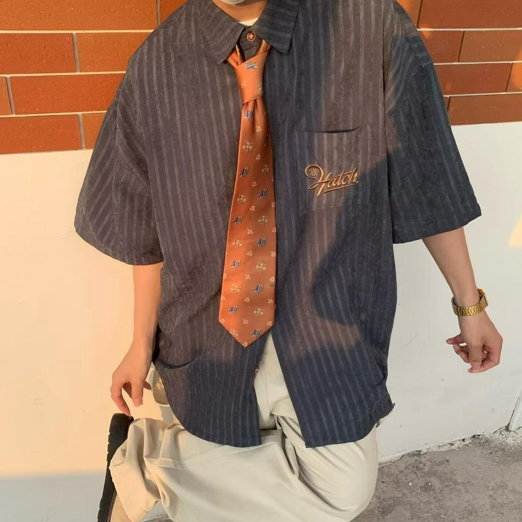 Áo Sơ Mi Tay Lửng Thời Trang Mùa Hè Dành Cho Nam