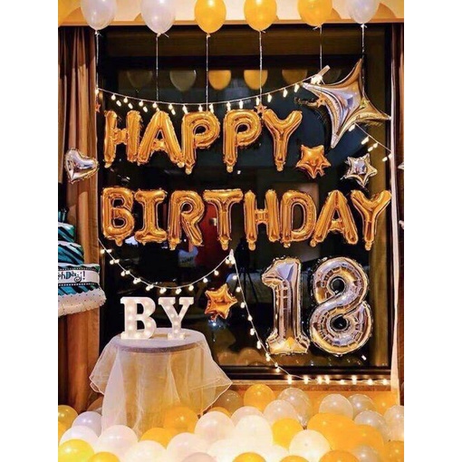 [Ảnh thật] Set trang trí sinh nhật lung linh HPBD (COMBO 104)