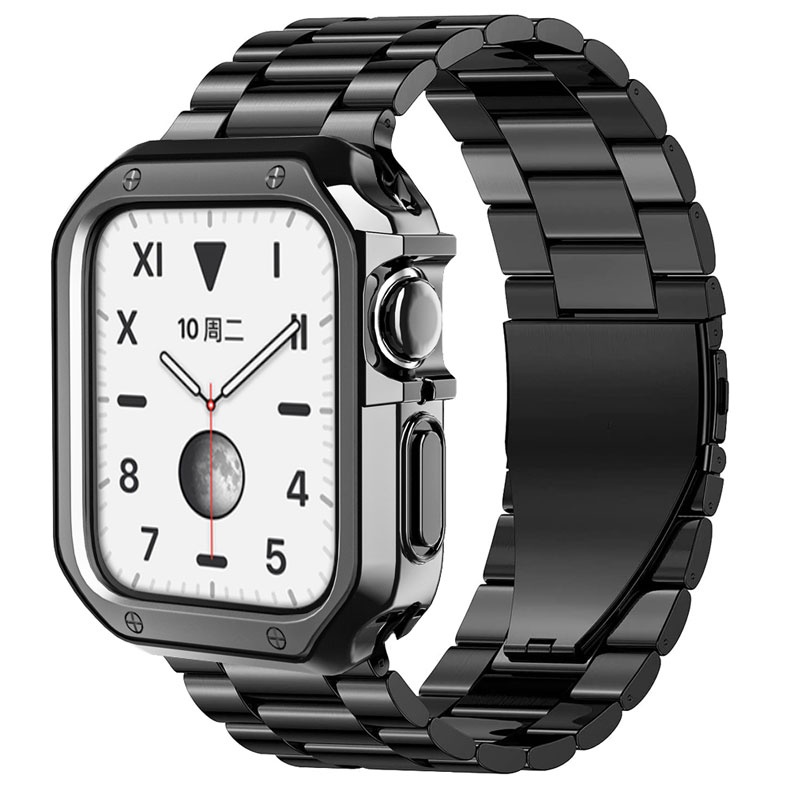 Bộ Dây Đeo + Vỏ Bọc Bảo Vệ Cho Đồng Hồ Thông Minh Apple Watch series 8 7 6 SE 5 4 3 8Ultra 41mm 45mm 40mm 44mm 42mm