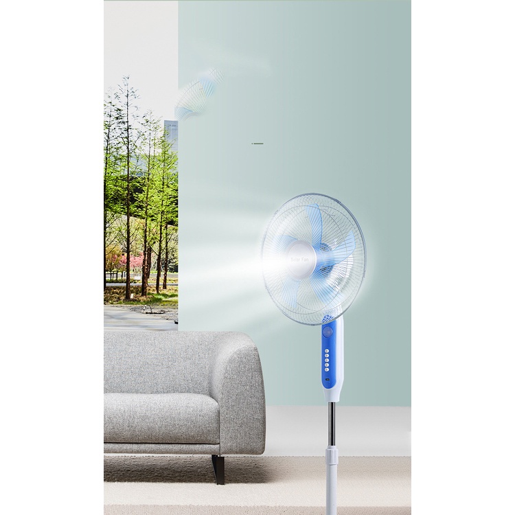 Quạt năng lượng mặt trời Kitawa 25W KQ525-T màu trắng