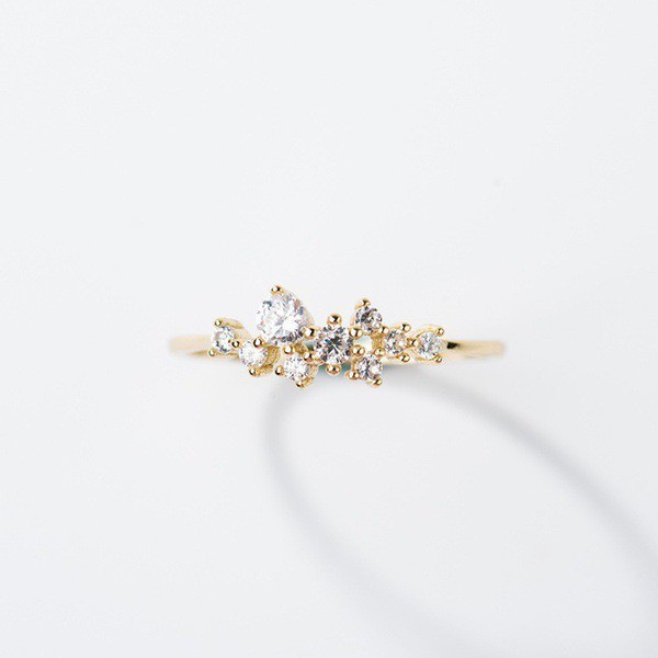 Nhẫn Mạ Vàng 18k Đính Pha Lê Hàng Mới Về SX