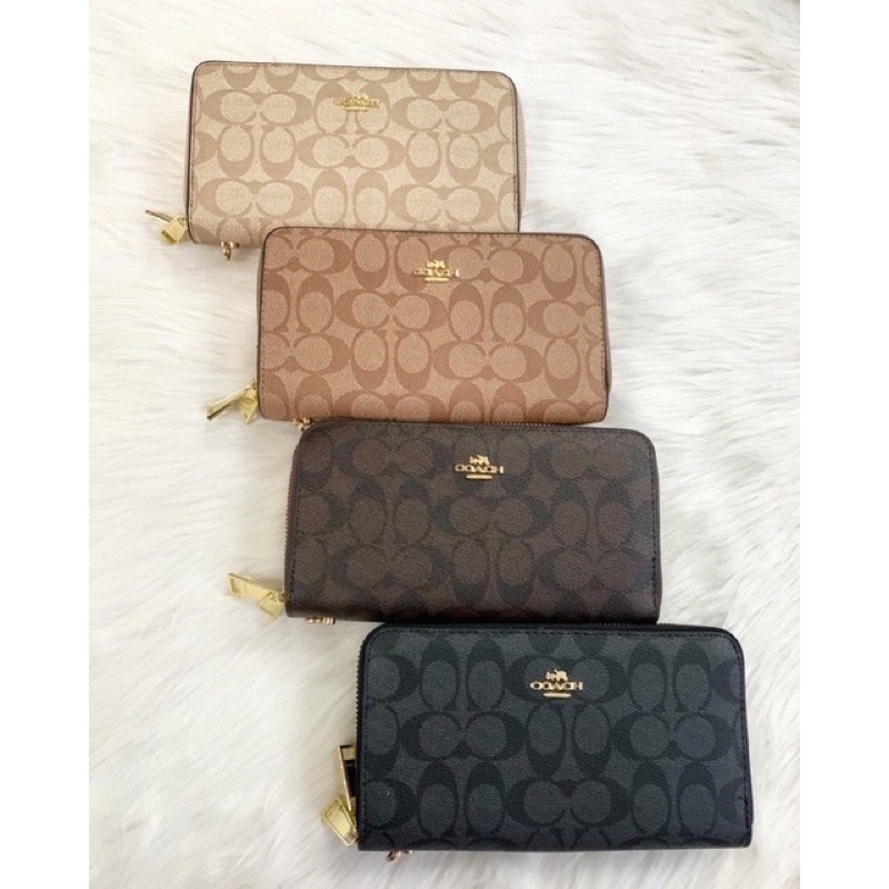 Ví nữ cầm tay 2 kéo coach hàng đẹp