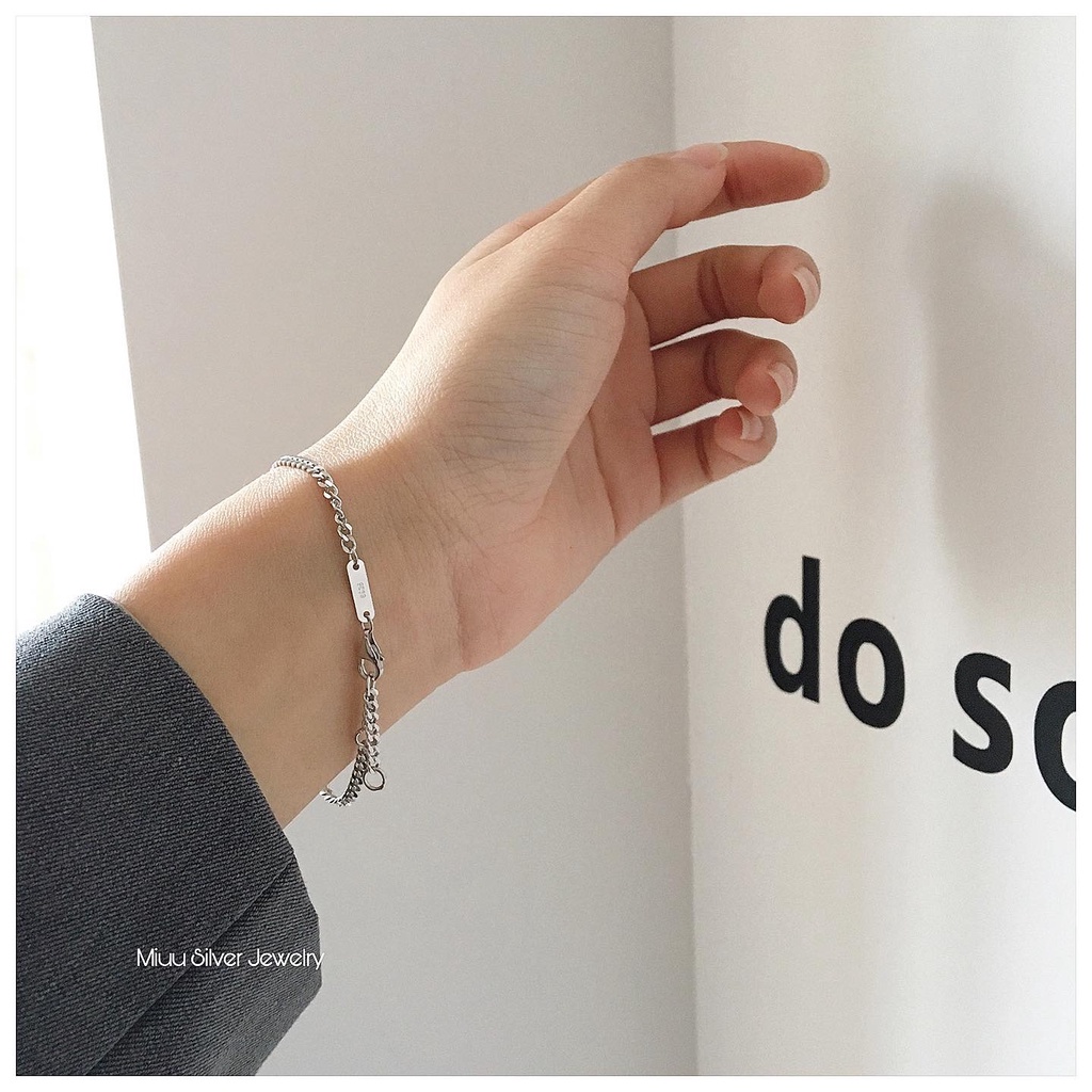Lắc tay bạc nữ Miuu Silver, vòng tay xích Chain Bracelet | BigBuy360 - bigbuy360.vn