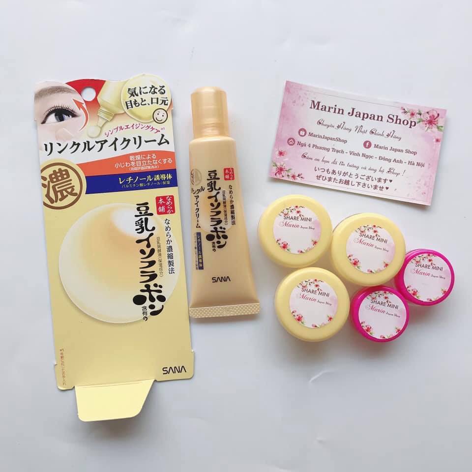 (MiNi) Kem dưỡng mắt Sana Nameraka Wrinkle Eye Cream Nhật Bản chính hãng | BigBuy360 - bigbuy360.vn