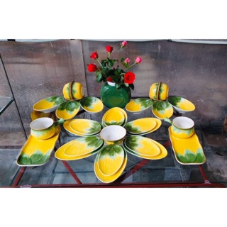 Bộ bát đĩa bắp ngô siêu đẹp - hàng xuất dư