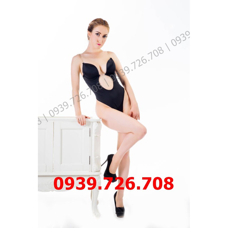 [VỀ HÀNG] Bộ đồ lót liền thân❤️Áo ngực liền thân Bodysuit nữ sexy Jumpsuit mặc đầm váy hở lưng,ngực xẻ sâu-đen trắng da | WebRaoVat - webraovat.net.vn