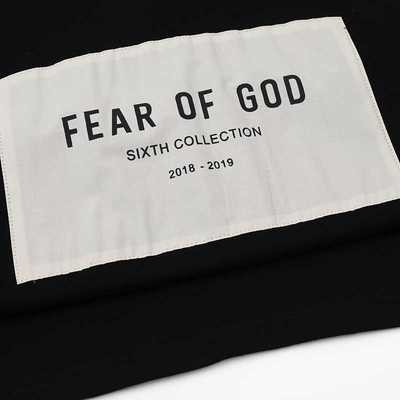 FEAR OF GOD FOG Sixth season chest letter patch Tide brand loose couple short-sleeved T-shirt