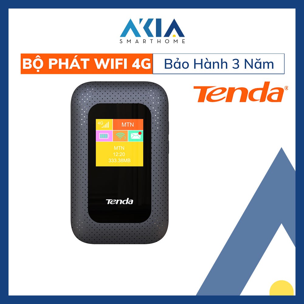 Bộ phát WiFi 4G gắn sim di động 4G LTE 150Mbps Tenda 4G185 - Hàng Chính Hãng