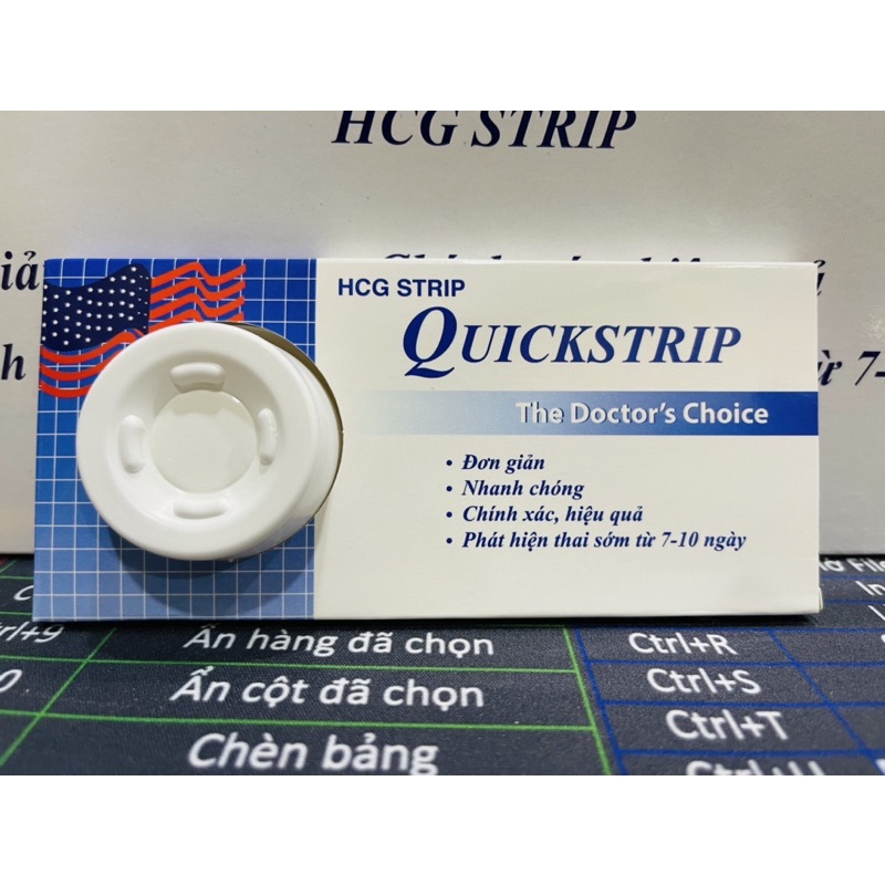 [GIÁ RẺ NHẤT] Que thử thai Quickstrip Mỹ chính hãng giúp phát hiện thai sớm và chính xác