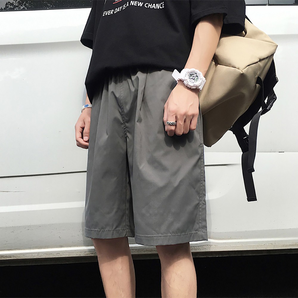 Quần Short Kaki Ống Rộng Phong Cách Thể Thao Năng Động Dành Cho Nam
