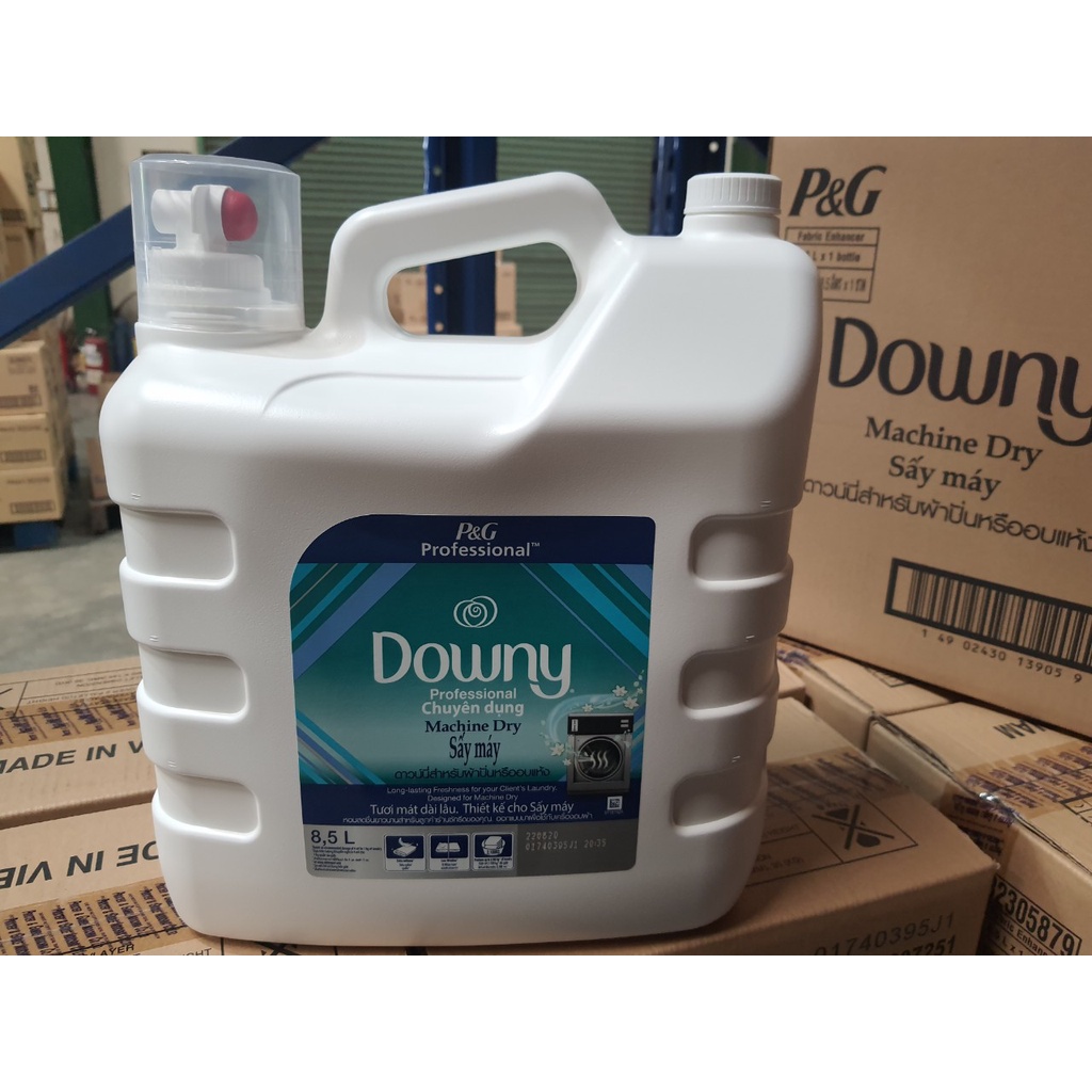Nước xả vải Downy Chuyên dụng Sấy máy (Xanh) Can khổng lồ 8.5L