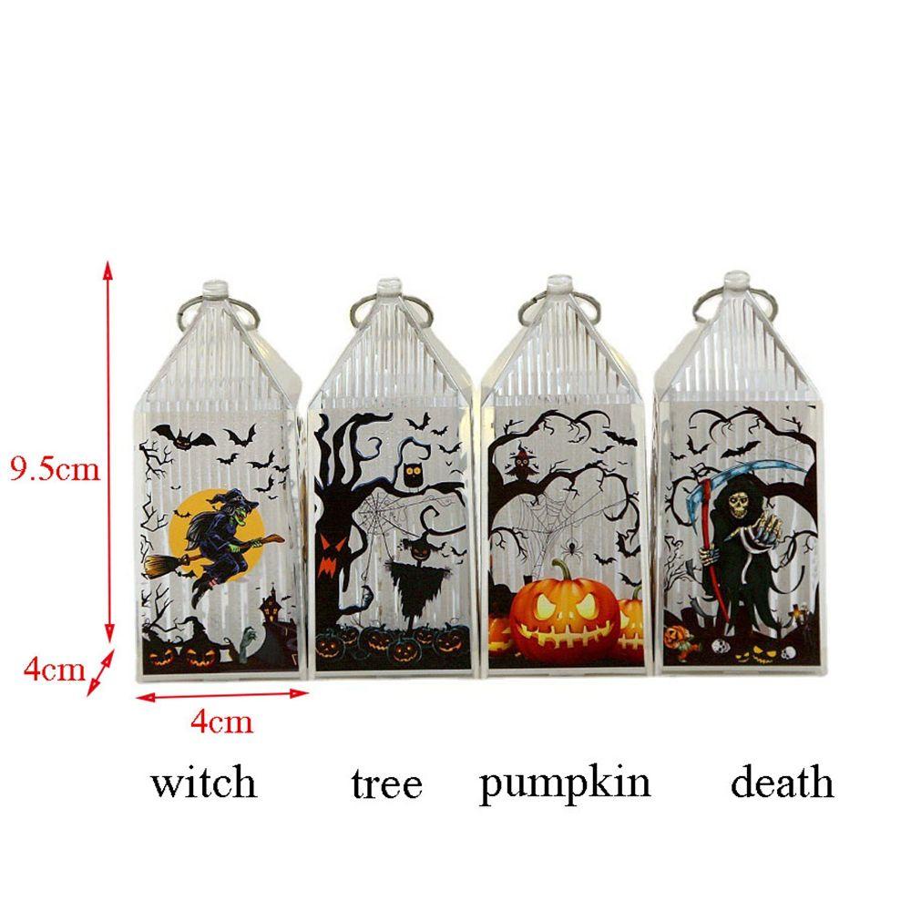1 Đèn Lồng LED Trong Mờ Họa Tiết Bàn Tay Phù Thủy Bí Ngô Dùng Trang Trí Halloween
