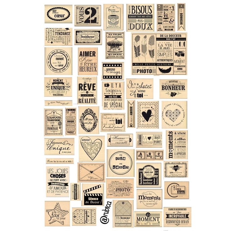 ⚡ Sticker nhãn trang trí phong cách Retro/Vintage