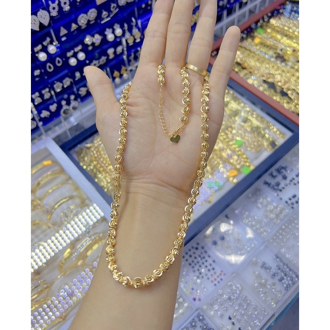Dây Chuyền Mạ Vàng - Xi Vàng - Vàng non Dây Bi To