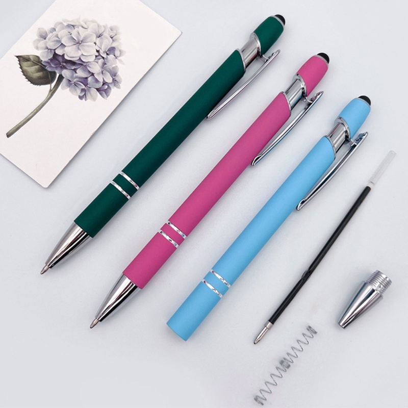 Set 10 Bút Bi Cảm Ứng Bằng Kim Loại Cho Nam &amp; Nữ