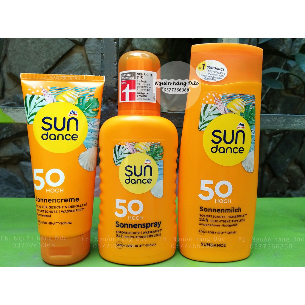 Kem chống nắng Sundance 50+ của Đức [Mẫu mới] - Hàng nội địa Đức - Nguồn hàng Đức