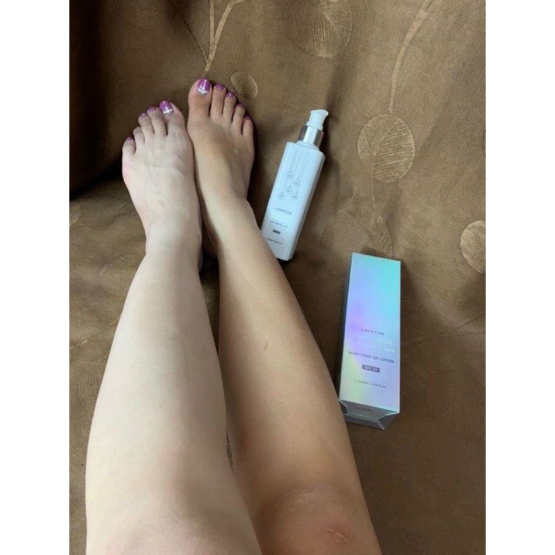 DƯỠNG THỂ LUVSTAR IN SHOWER WHITE AGAIN BODY TONEUP LOTION SPF 20