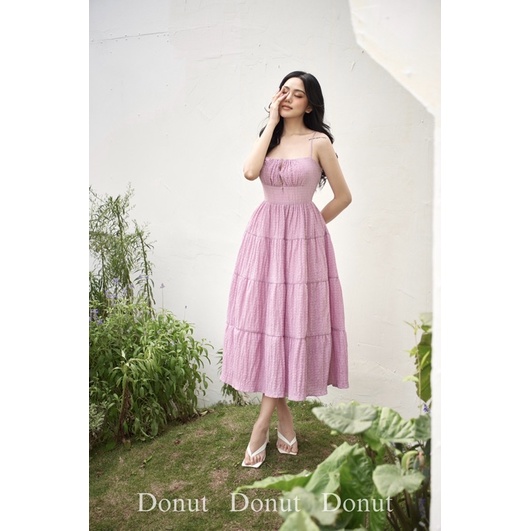 Váy 2 dây xốp tiểu thư