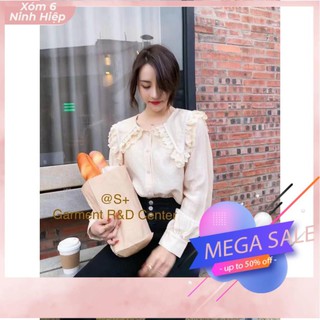 Sơ mi nữ cổ bèo xinh xắn áo sơ mi đẹp