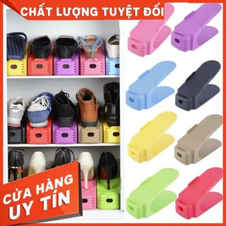 COMBO 10 Giá để giày dép hình mỏ vịt thu gọn tiết kiệm diện tích chất liệu cao cấp an toàn