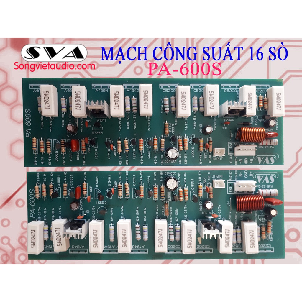 mạch công suất 16 sò PA600S