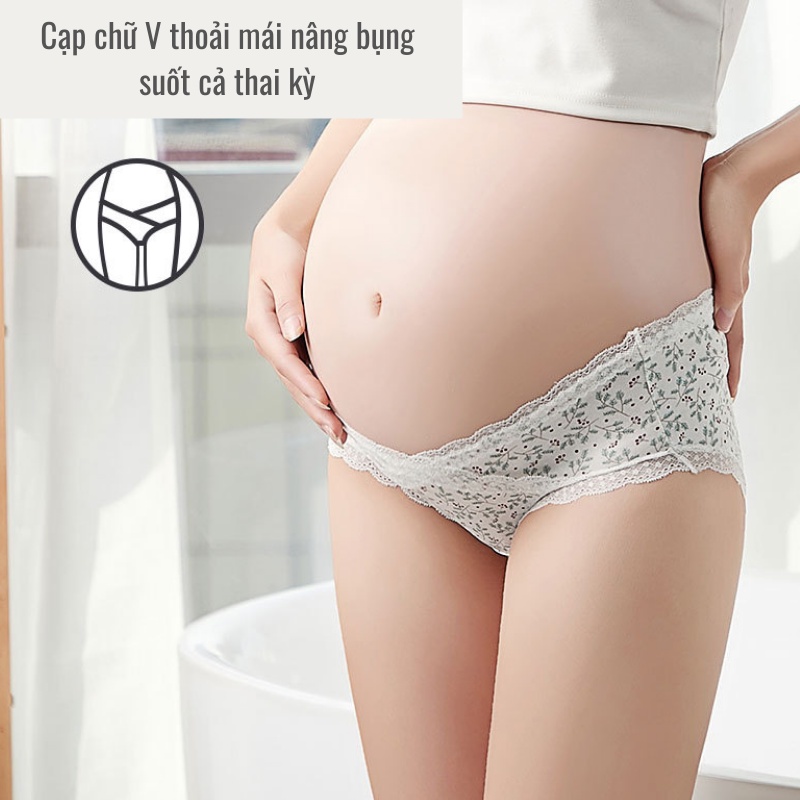 Quần lót bầu cạp chéo imom care, vải cotton cao cấp, kháng khuẩn, khử mùi, thông hơi thoáng mát, co dãn 4 chiều - QLB1