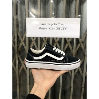 ] Giày thể thao sneaker đen trắng nhung