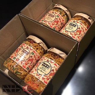 [500gr] Khô gà lá chanh loại 1 + [500gr] Khô gà tỏi ớt loại 1