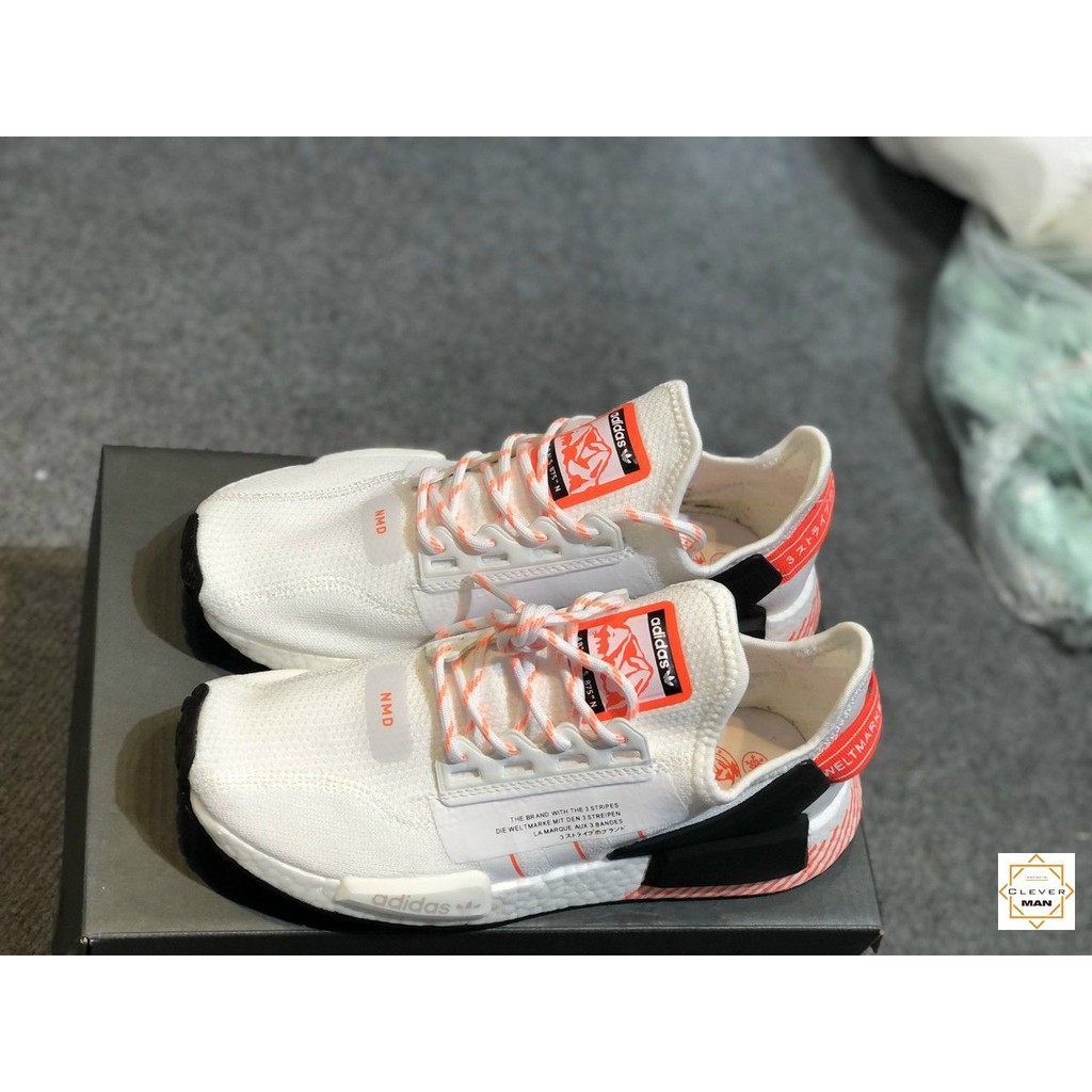 (FREESHIP+FULLBOX) Giày Thể Thao Sneakers NMD City Sock Trắng Đế Đỏ Cổ Chun Cực Phong Cách Cho Cả Nam và Nữ