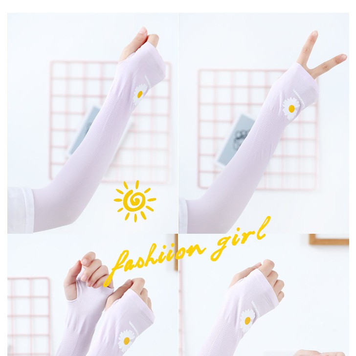 Ice Sleeves Áo chống nắng nam thoáng khí Summer Daisy Sunscreen Cô gái sinh viên Hàn Quốc phiên bản trong xe đạp