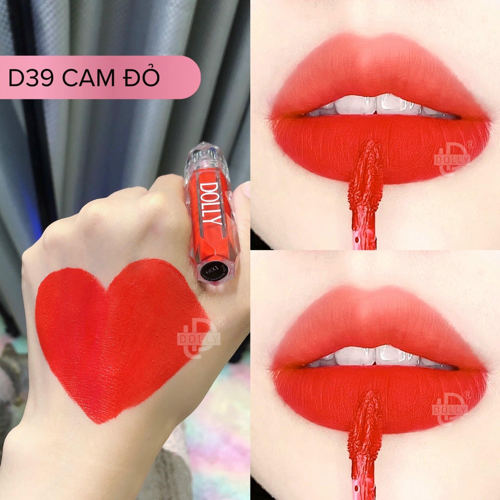 Son Lì Son Kem DOLLY DIAMOND VELVET Không Chì Cao Cấp Chính Hãng