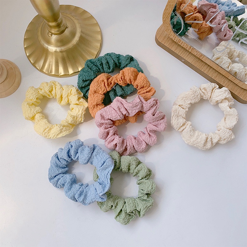 Cột tóc vải nhúm set 2 cái