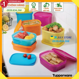 Tupperware 💕Freeship💕Bộ hộp trữ mát / trữ khô Colorful Rectangular