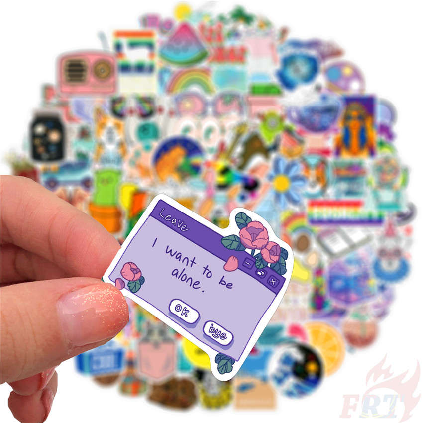 Bộ 100 Miếng Dán Graffiti Không Thấm Nước Thời Trang