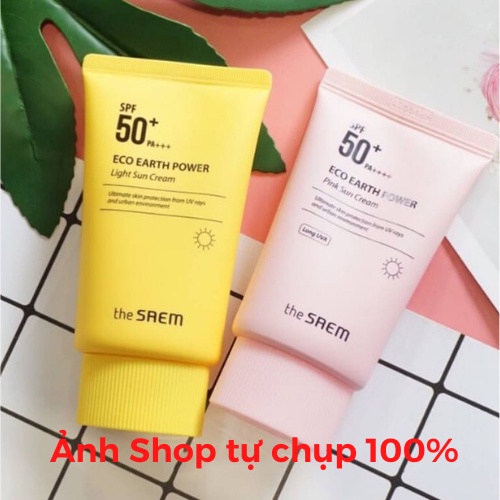 Kem Chống Nắng The SAEM Eco Earth Power Pink, KCN The SAEM SPF 50+ PA++++ 50g KCN154 | BigBuy360 - bigbuy360.vn