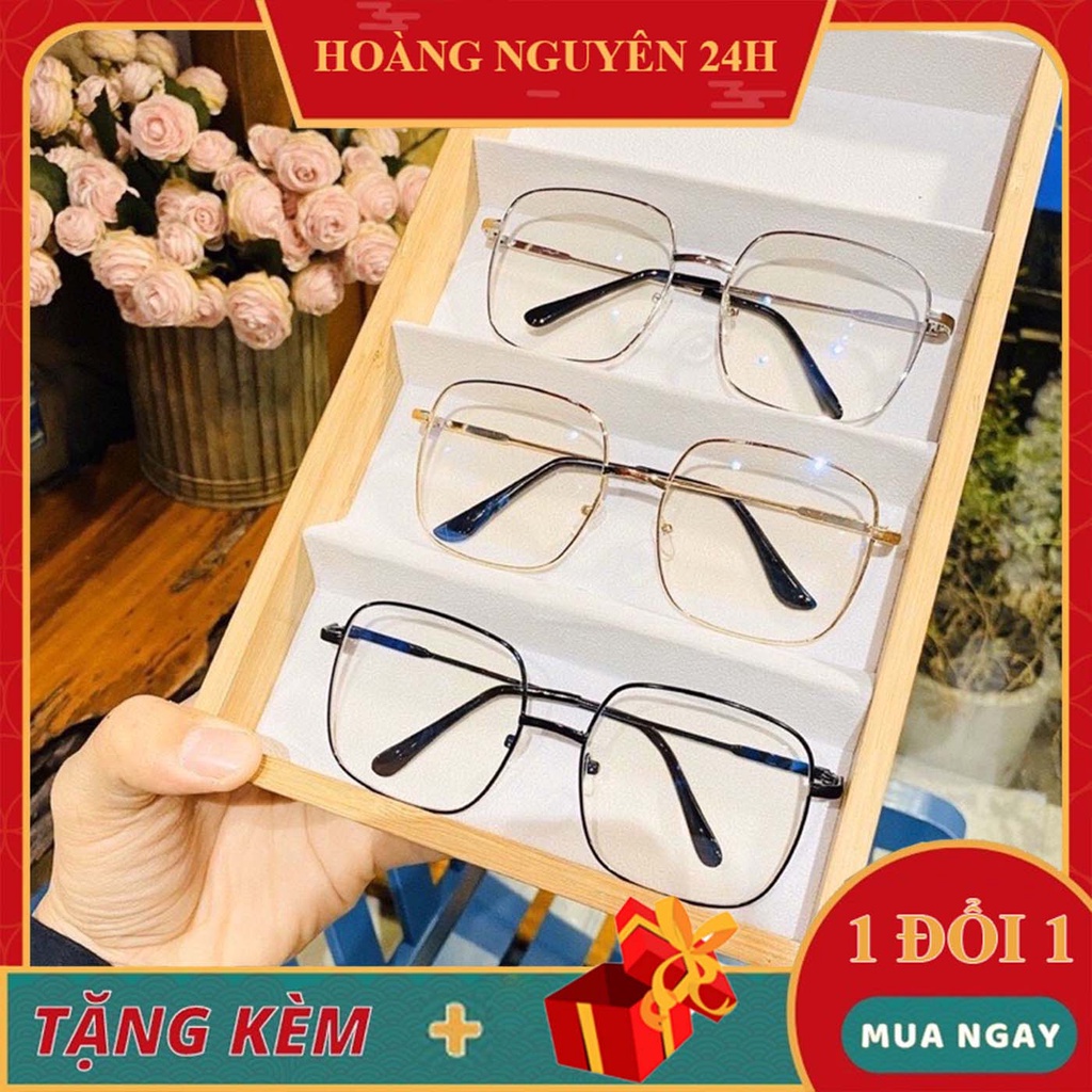 Mắt Kính Giả Cận Form Vuông Hàn Quốc V02 Quá Đẹp Mới Về
