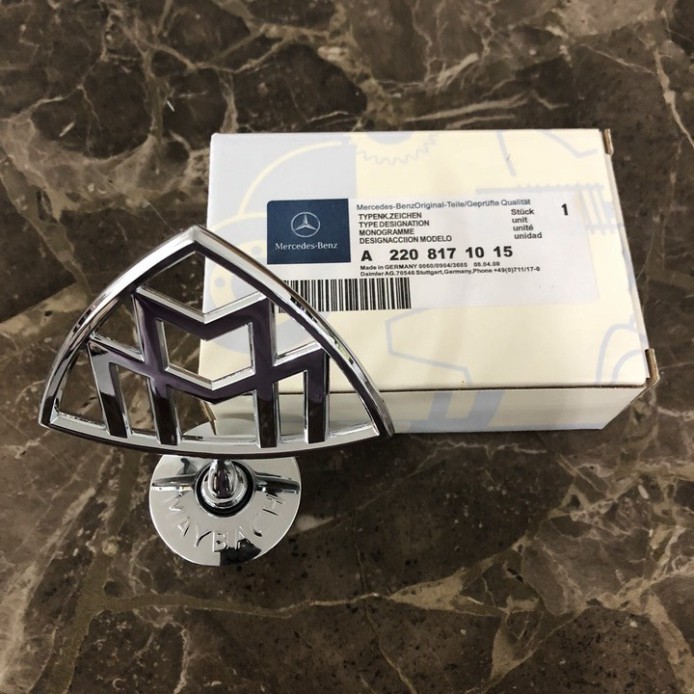 Sản Phẩm Logo Maybach nắp capo đầu xe ô tô, dùng độ cho xe Mercedes cao cấp MB2669 .