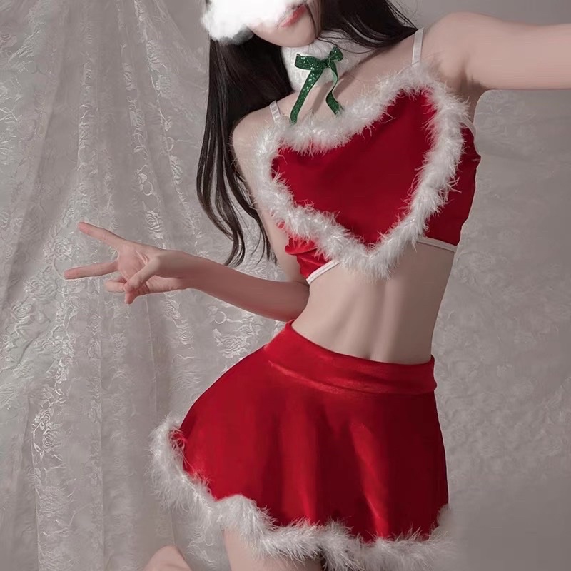 Sx812 Đồ Lót Nơ Đỏ Gợi Cảm - Nội Y Cho Đêm Giáng Sinh Nóng Bỏng - Cosplay Christmas Sexy - cẩm lưu | BigBuy360 - bigbuy360.vn