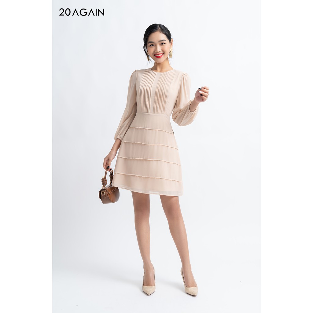 [Mã WABRWA15 giảm 15% đơn 300K] Đầm Xếp Ly Thân Trước DEA0880 20AGAIN | BigBuy360 - bigbuy360.vn