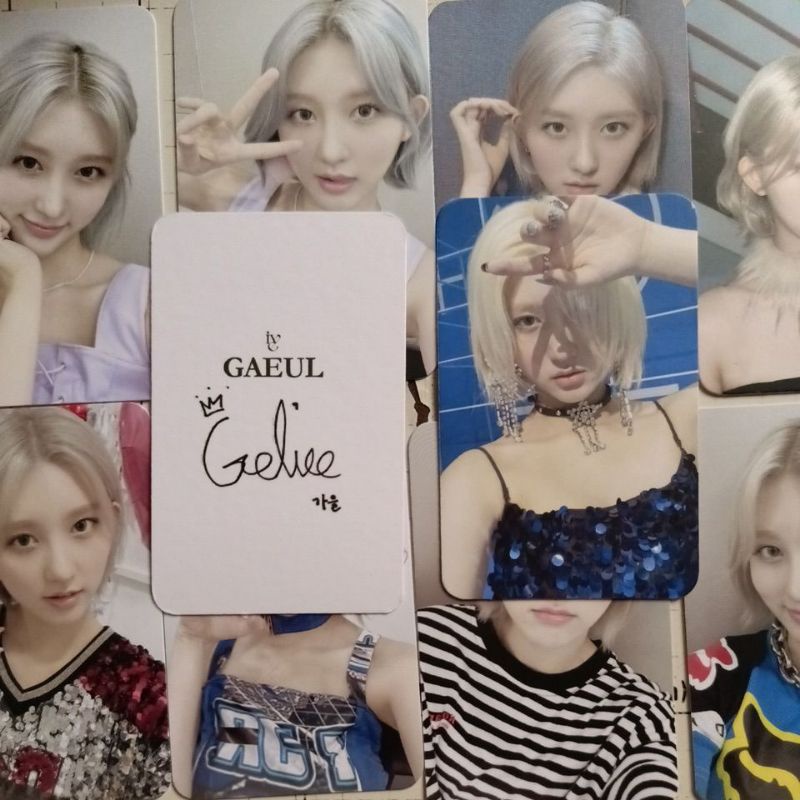 Set 10 card giấy bo góc in 2 mặt ảnh nhóm IVE - Twitter