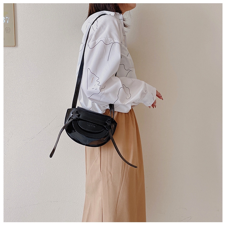 Túi đeo chéo JASMIN NOIR bằng da PU mini phong cách dễ thương thời trang