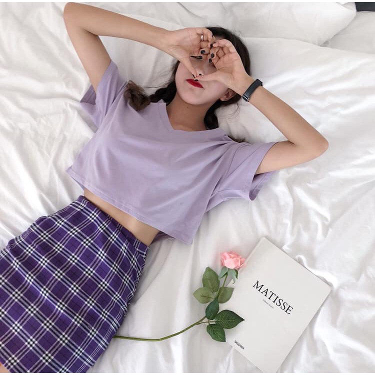 [Mã WASKT410K giảm 10K đơn 50K] ⚡️GIÁ SỐC⚡️ Áo thun croptop cổ tim (Sỉ từ 5sp bất kỳ) | BigBuy360 - bigbuy360.vn