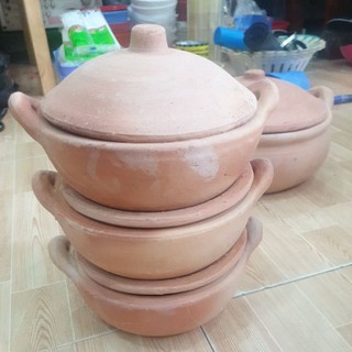 nồi đất 1c:ms4(7-18cm) nấu cơm ,kho cá, thịt ngon