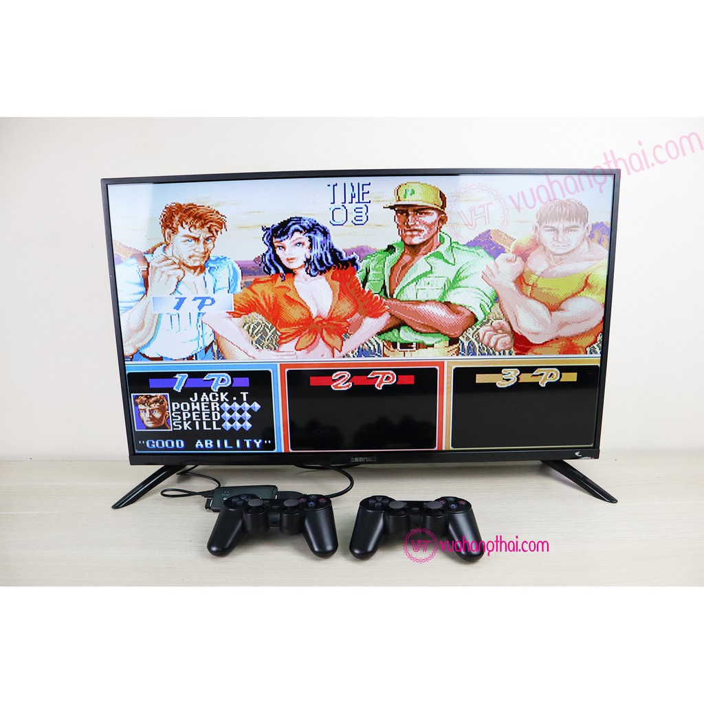 Máy Chơi Game Stick 4K V2 - 4 Nút  HDMI Không Dây, Tải thêm đấu trường thú, đua xe gà, Bóng đá nhật