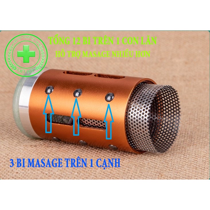 {LOẠI THÁO RỜI ĐƯỢC 2 ĐẦU} Con lăn ngải cứu cao cấp đầu ngọc bích - Dùng toàn thân và cả mặt