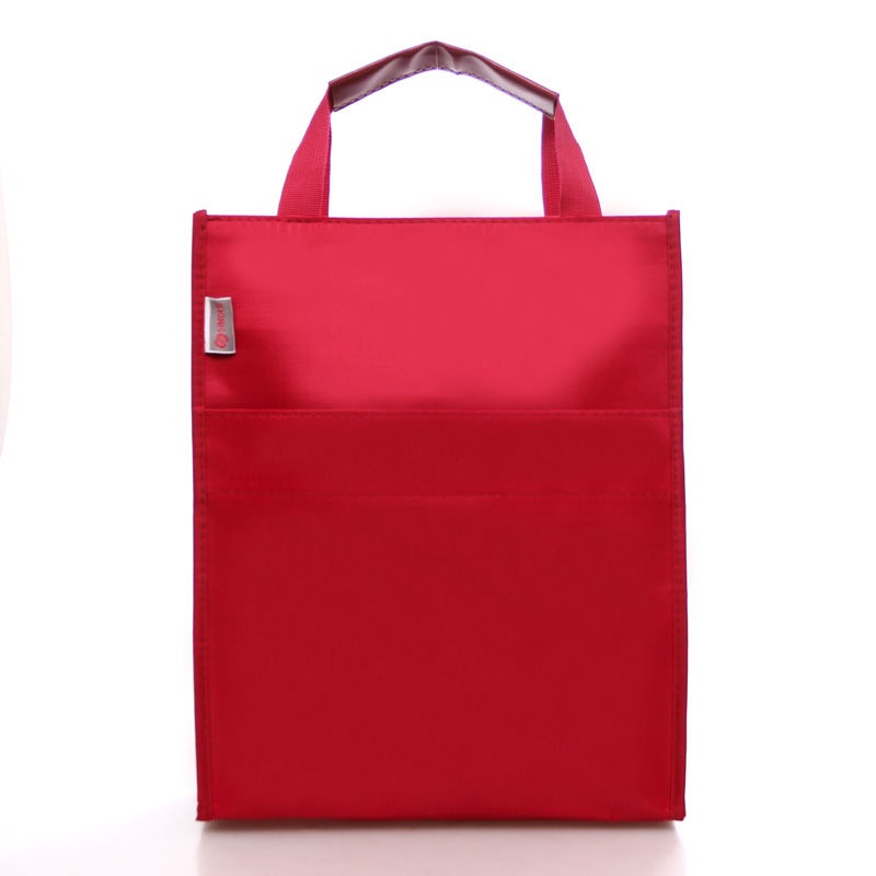 Túi xách đựng tài liệu nhiều ngăn cỡ lớn chống thấm nước có khóa kéo đơn giản cho nam